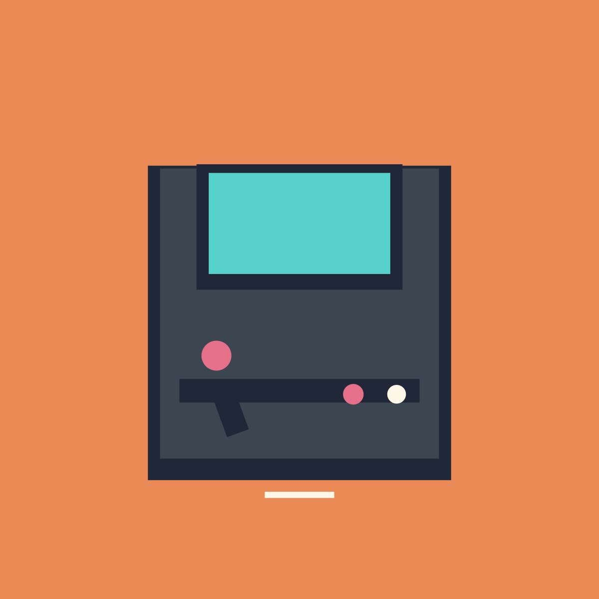 Arcade Cabinet BO2 emblem built with 11 native-shape layers