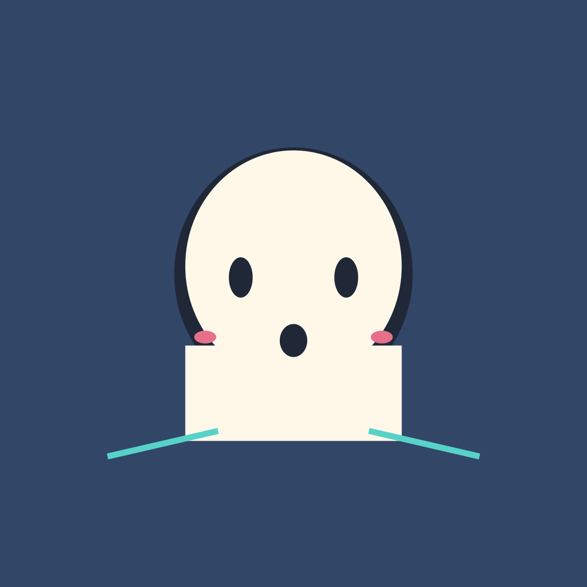 Friendly Ghost BO2 emblem built with 11 native-shape layers