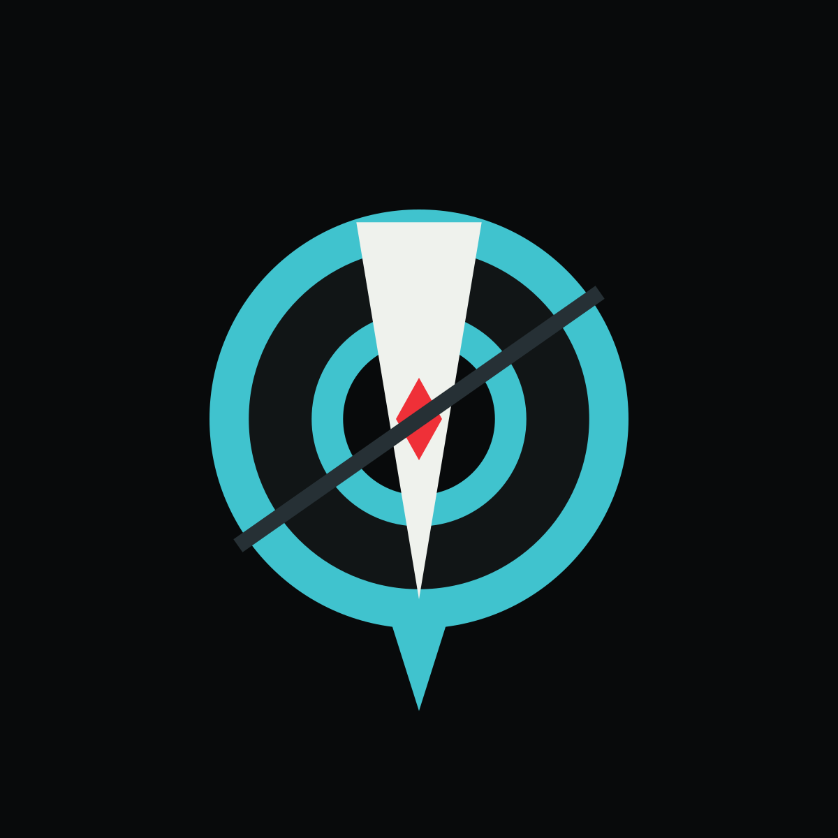 Vector Zero BO2 emblem built with 9 native-shape layers